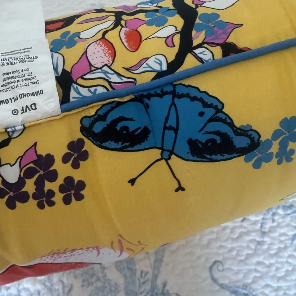 Diane Von Furstenberg x Target Charlottes Garden Lumbar Throw Pillow NWT collab